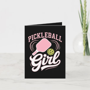 Pickleball Girl Player Holiday Card