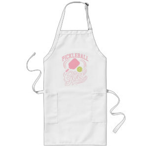 Pickleball Girl Player Long Apron