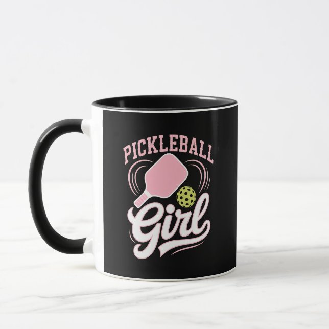 Pickleball Girl Player Mug (Left)