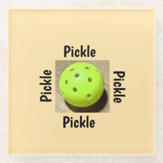 Pickleball  glass coaster