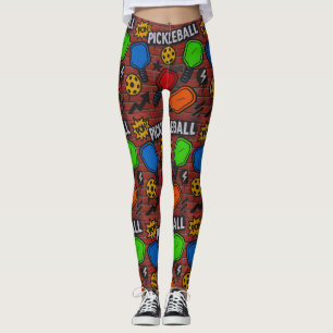 Pickleball Graffiti  Art Burst Women’s Leggings
