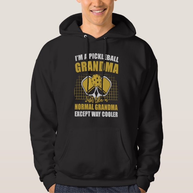 Pickleball Grandma  Pickleball Player Grandmother  Hoodie (Front)