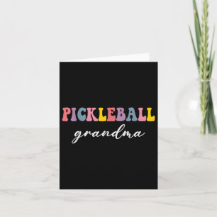 Pickleball Grandma Pickleball Player Stylish Sport Card