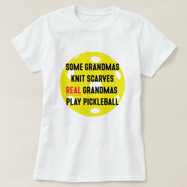 Pickleball Grandma T-Shirt (Design Front)
