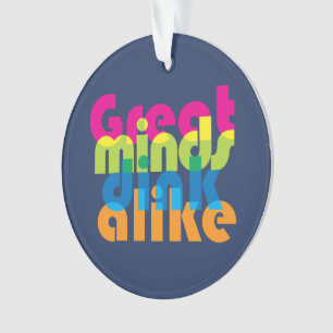 Pickleball Great minds dink alike  Ornament