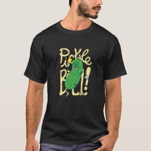 Pickleball Green Cucumber Heart Love Paddle Ball T-Shirt
