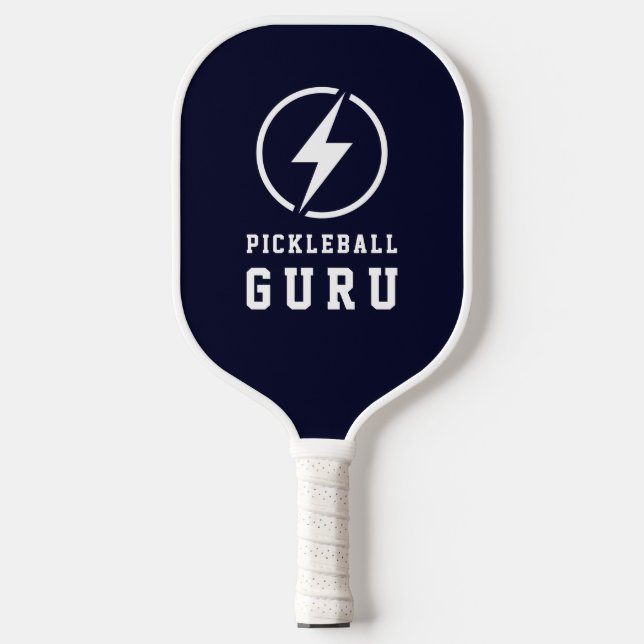 Pickleball Guru Monogram Lightning Bolt Customised Pickleball Paddle (Front)