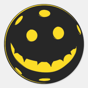Pickleball Halloween Classic Round Sticker