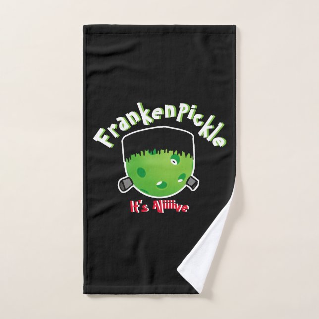 Pickleball Halloween - FrankenPickle - It's Alive Hand Towel (Hand Towel)