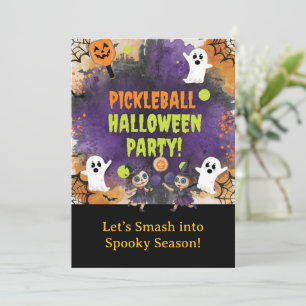  Pickleball Halloween Party  Invitation