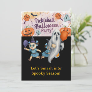  Pickleball Halloween Party  Invitation