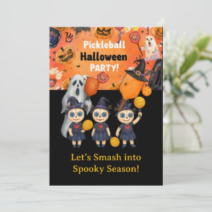  Pickleball Halloween Party  Invitation