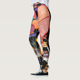 Pickleball Halloween Party Leggings