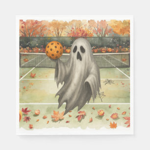 Pickleball Halloween Party with paddle and ball Napkin
