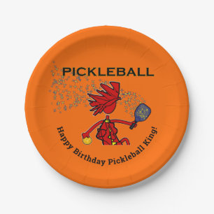 Pickleball Happy Birthday! Paper Plates