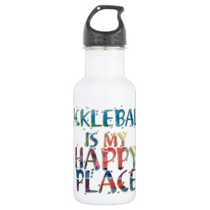 Pickleball Happy Place Water Bottle