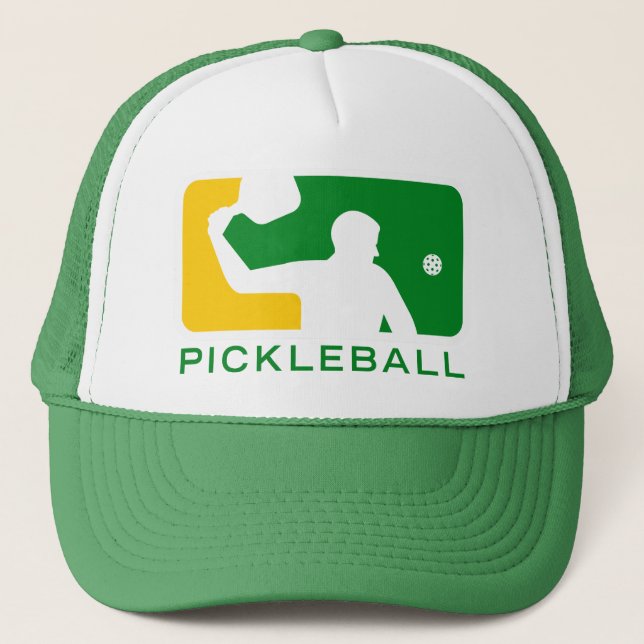 Pickleball Hat: Major League (Green/Yellow) Trucker Hat (Front)