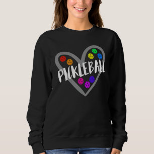 Pickleball Heart For Pickleball Players Sweatshirt