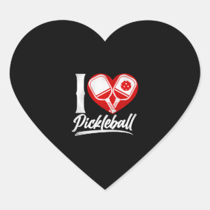 Pickleball Heart I Love Pickleball    Sticker