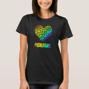 Pickleball Heart Pickleball Paddle Pickleball T-Shirt