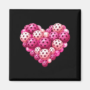 Pickleball heart valentine's day pickleball lover magnet