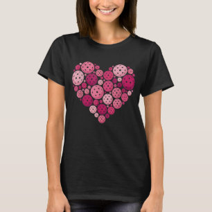 Pickleball Heart Valentine's Day Pickleball Lover T-Shirt