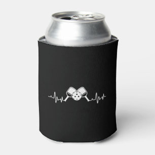Pickleball Heartbeat EKG Pickleball Paddle Funny Can Cooler