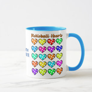 Pickleball Hearts Sweatshirt Pickleball Valentine Mug