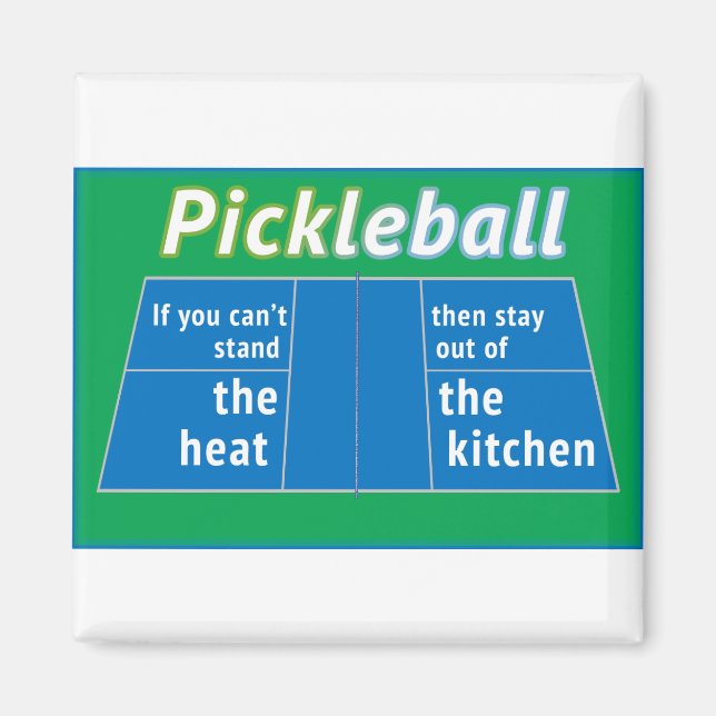 Pickleball Heat Kitchen Magnet (Front)