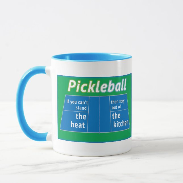 Pickleball Heat Kitchen Mug (Left)