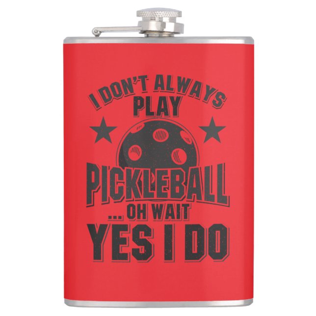 Pickleball Hip Flask (Front)