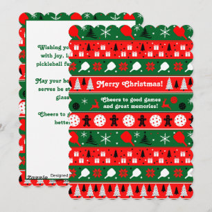 Pickleball Holiday Cheer Card