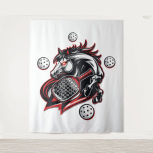 Pickleball Horse Lover Tapestry
