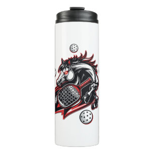 Pickleball Horse Lover Thermal Tumbler