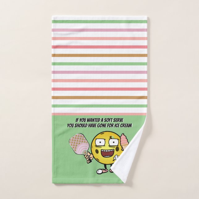 Pickleball If You Want Soft Serve Go For Ice Cream Hand Towel (Hand Towel)
