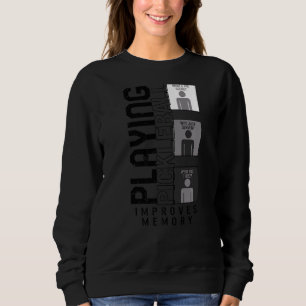 Pickleball Improves Memory Pickleball Dink Paddle  Sweatshirt