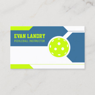Pickleball Instructor Business Card