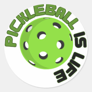 Pickleball is Life Classic Round Sticker