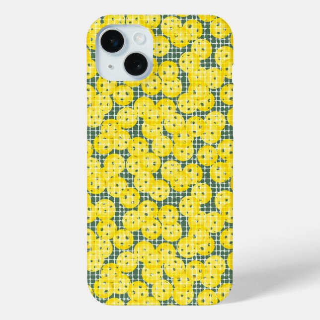 Pickleball is Life - Yellow on Green Case-Mate iPhone Case (Back)