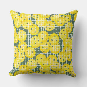 Pickleball is Life - Yellow on Green Cushion