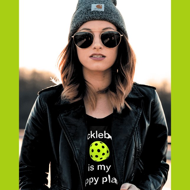 Pickleball Is My Happy Place T-Shirt (Creator Uploaded)