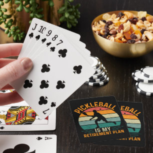 Pickleball Is My Retirement Plan Playing Cards