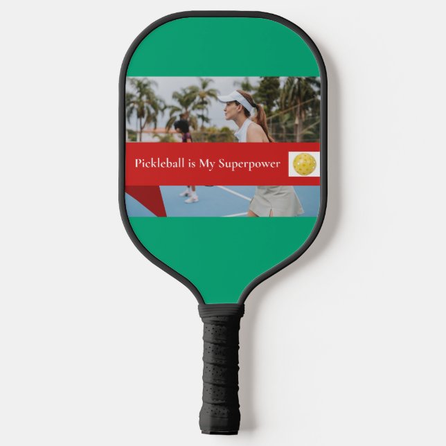 Pickleball Is My Superpower Paddle (Back)
