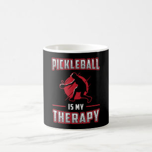 Pickleball Is My Therapy Paddle Pickleball Player Coffee Mug