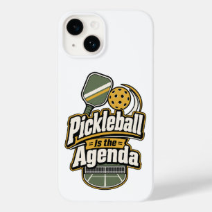 Pickleball Is the Agenda Pickleball Gift Phone C Case-Mate iPhone 14 Case