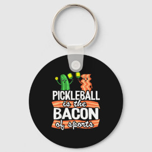 Pickleball is the bacon of sports kids funny pickl key ring