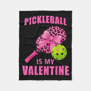 Pickleball is valentine tees heart funny valentine fleece blanket