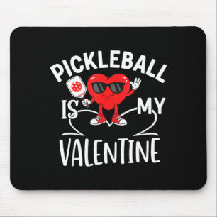 Pickleball is valentines day pickleball heart wome mouse pad