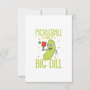 Pickleball It's Kind Of A Big Dill Fun Pun Gift Card