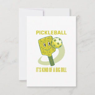 Pickleball It's Kind Of A Big Dill Fun Pun Gift Card